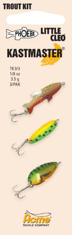 Acme Tackle New 2024 Products - TROUT SPOON MULTI PACK 1/8 OZ PAINTED