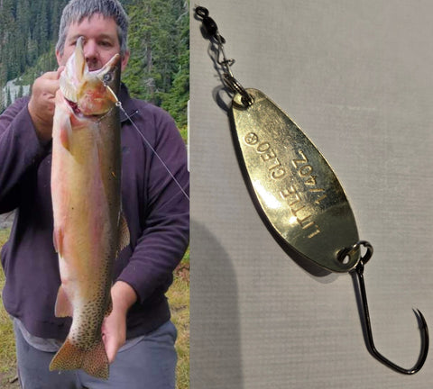 World Record Trout - Acme Tackle's Little Cleo Lure