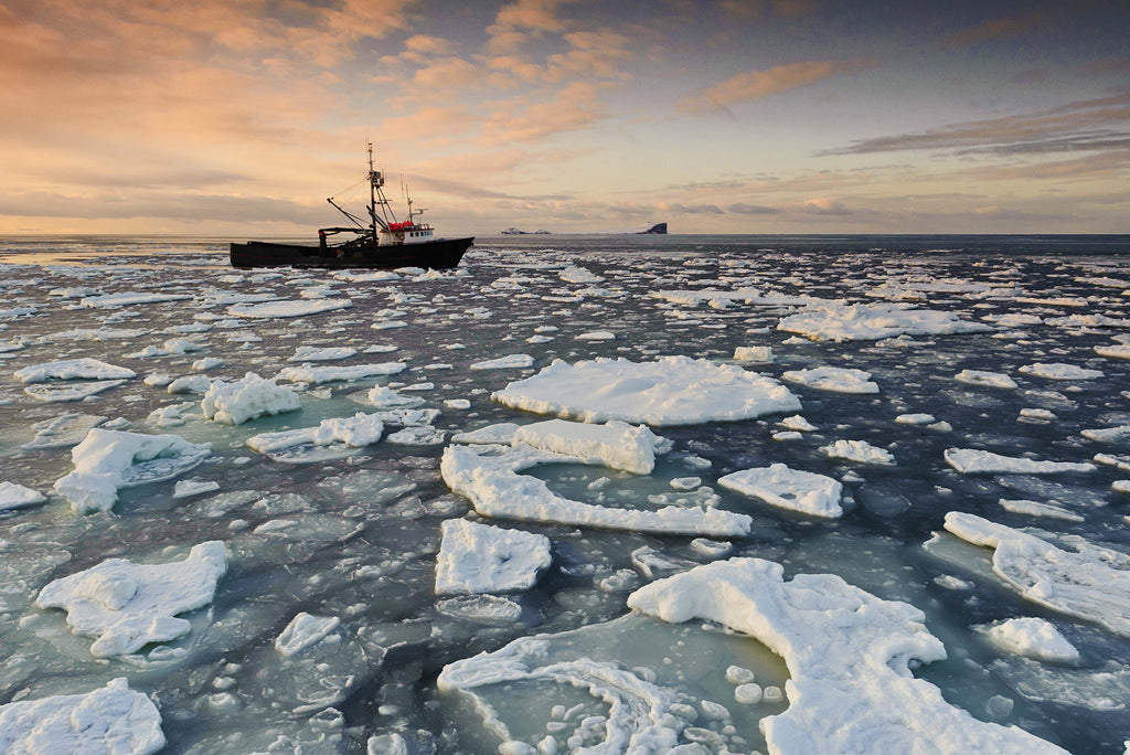 Alaskan King Crab vessel on the Bering Sea