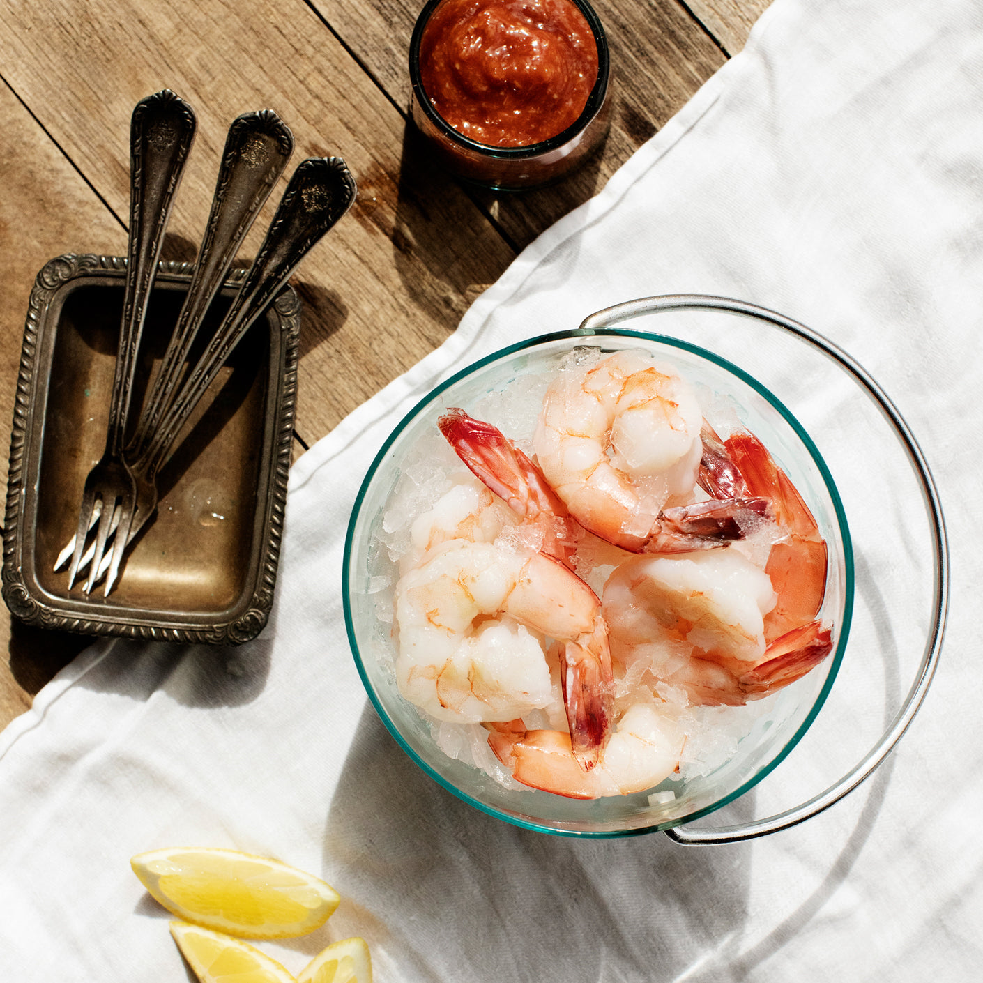  Peeled & Deveined, Tail-On Gulf Shrimp 