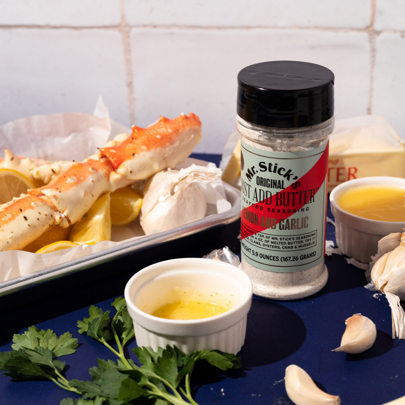  Ramekins, Butter, & Seafood Seasoning Bundle 