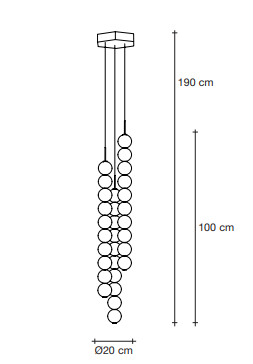 Drawing of abacus 3 strand