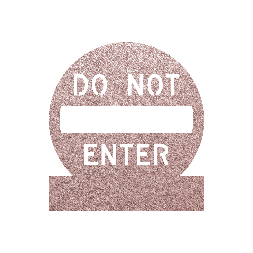 Do Not Enter Bedroom Sign