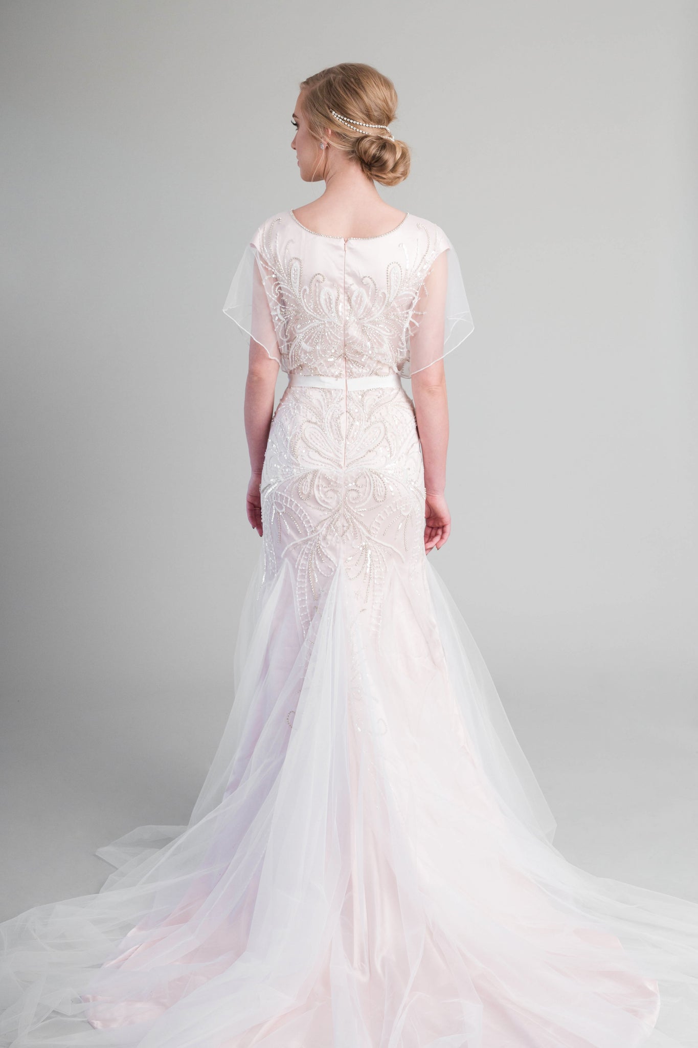 Style Wb5360 Modest Vintage Inspired Wedding Dress Peonybystella