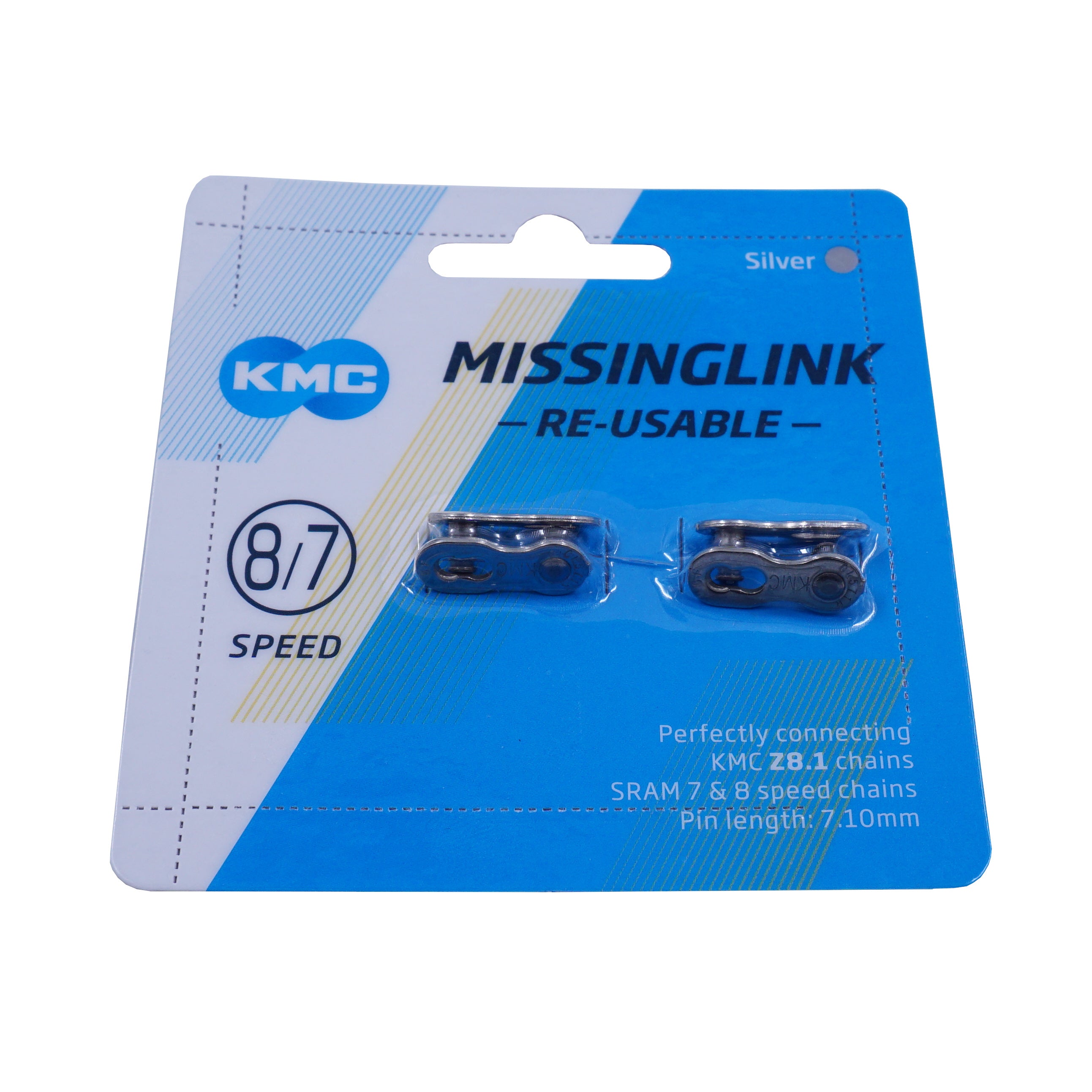 KMC CL571R Missing Link 8 Speed 7.1mm Masterlink (CARD OF 2)