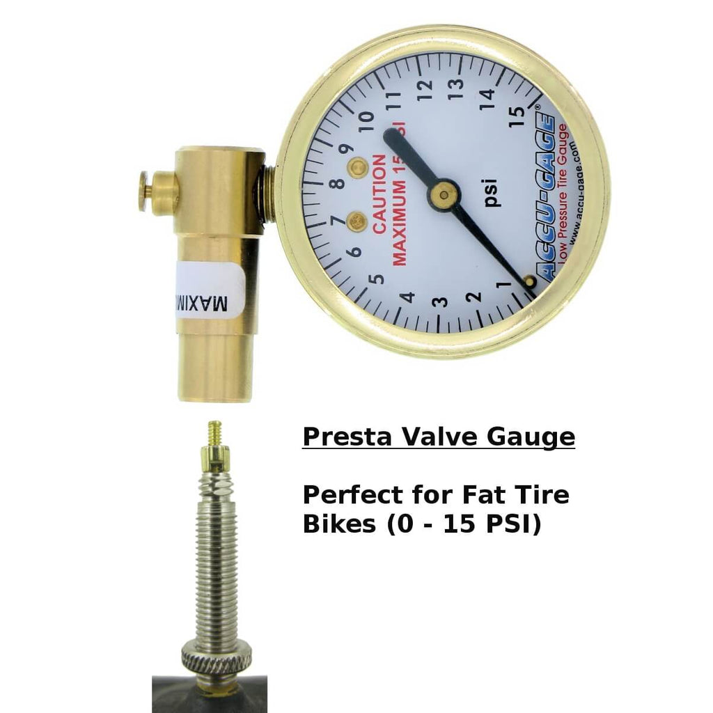 presta valve tire gauge