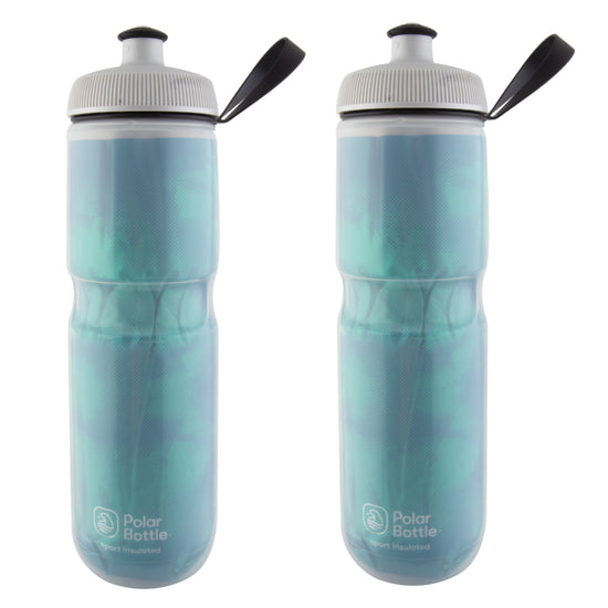 Polar Bottle Sport Insulated Water Bottle 20oz Contender Olive/Silver