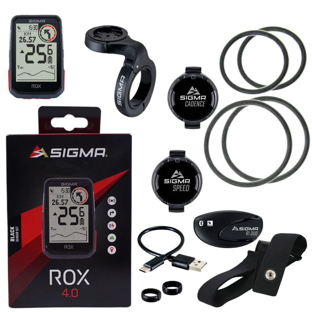 Sigma 01064 Rox 4.0 30-Function GPS/HRM Computer Kit – Bikesmiths