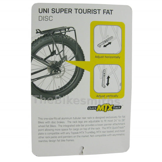 topeak super tourist uni disc pannier rack