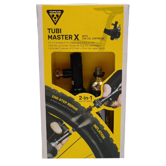 Kit de reparación tubeless Topeak Tubi Master + bombona co2 16 g LordGun  tienda de bicicletas online