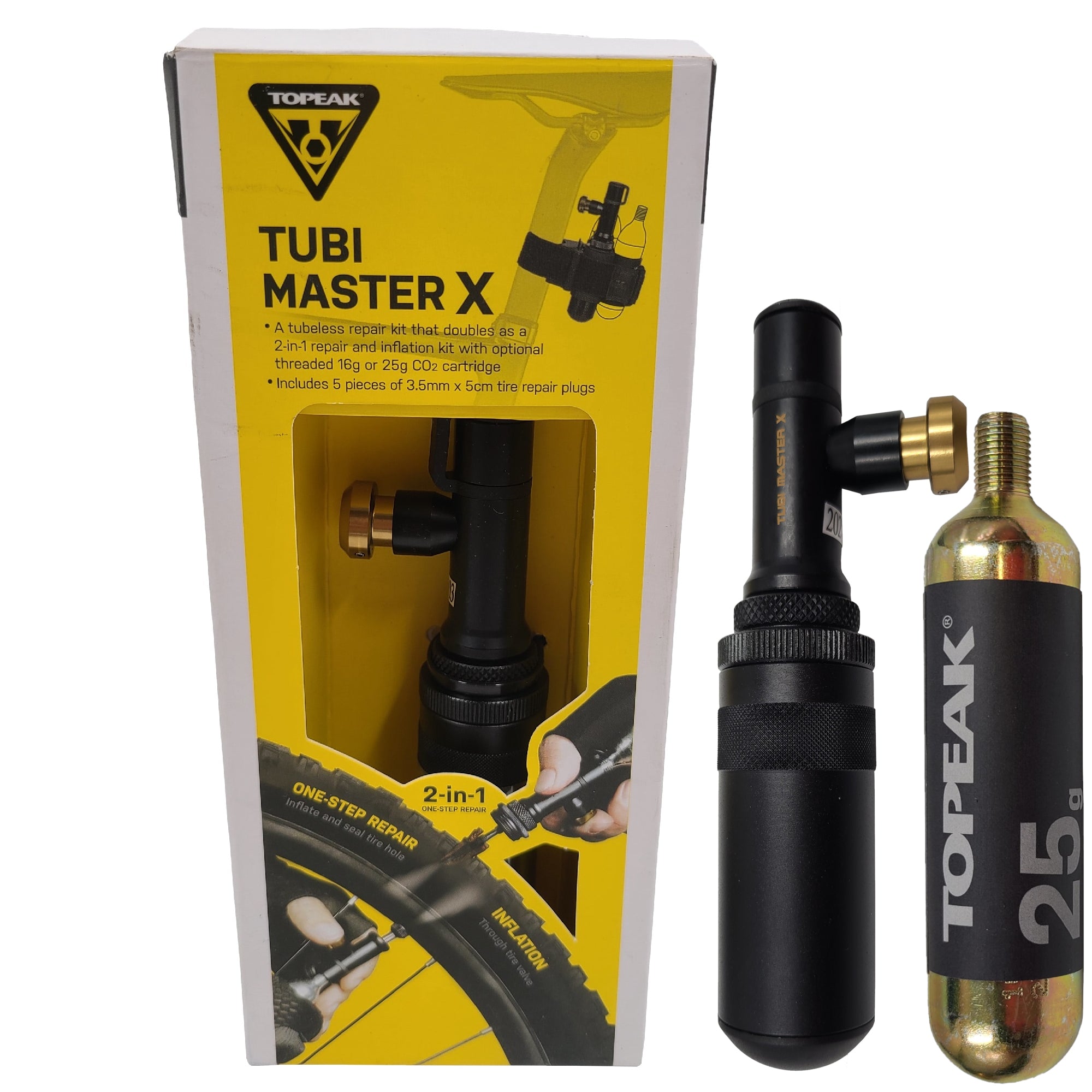 Kit Reparación pinchazos Topeak Tubi Master + para bici