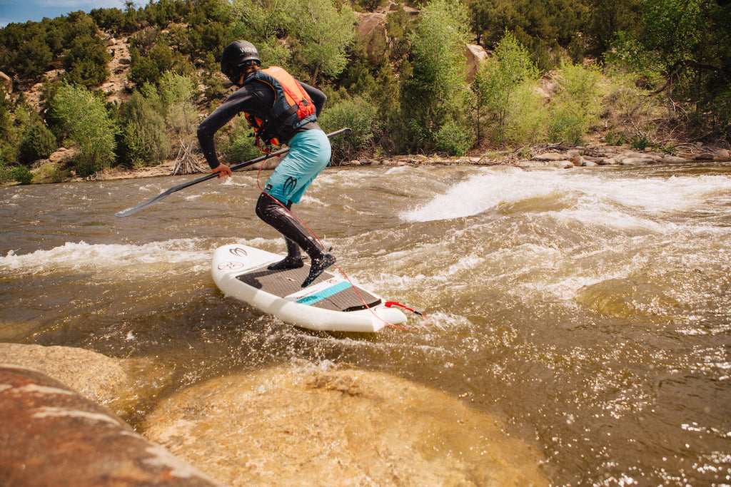 Shore Launch on a Badfish River Surfer