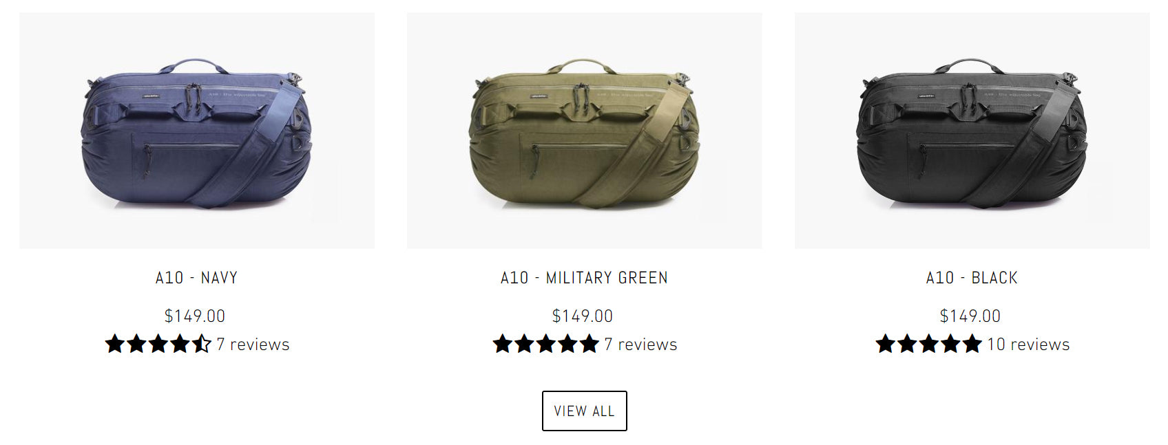 The Adjustable Bag A10 Expandable Collapsible Duffel BagThe Adjustable Bag A10 Expandable Collapsible Duffel Bag