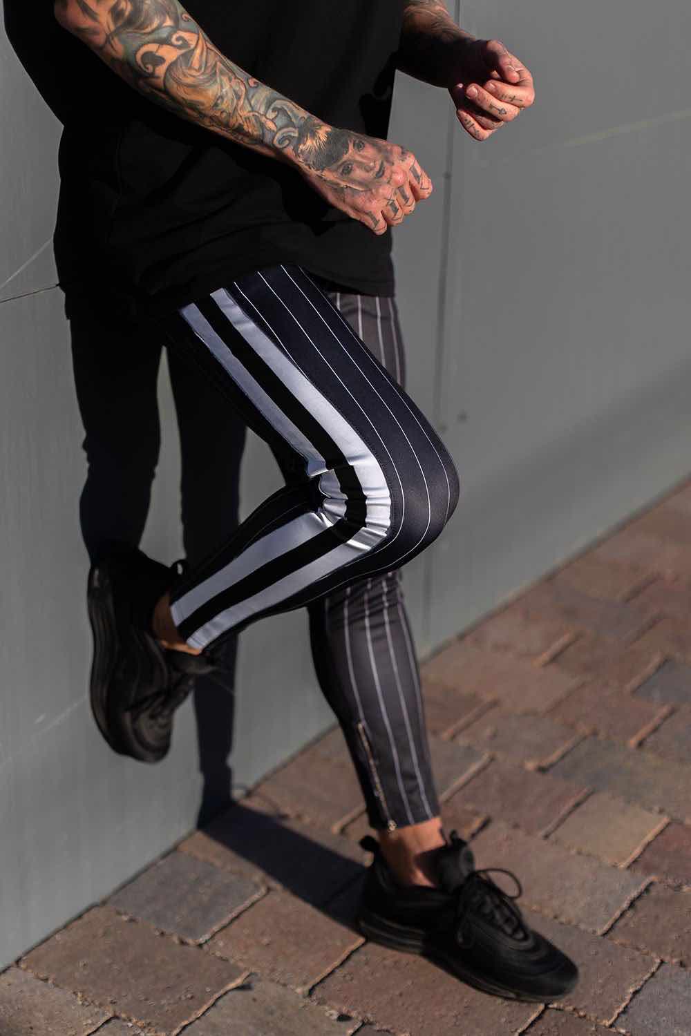 track pinstripe joggers