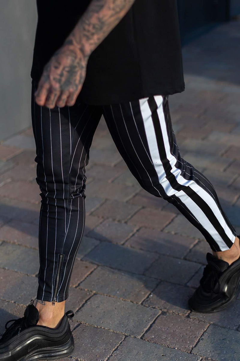 track pinstripe joggers