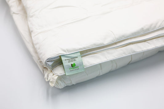 Crib Mattress Pad. Greenbuds Organic Cotton/Wool Quilted Crib Mattress  Topper, Mattress Protector with Elastic Straps 