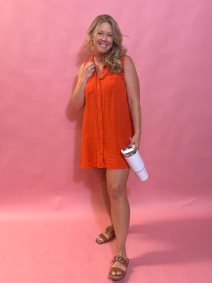 New Light Mini Dress in Cabana Red - Shabby 2 Chic Boutiques