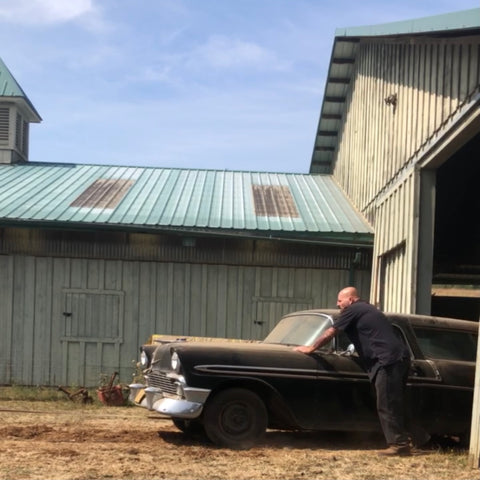 1956 chevy nomad barn find hot rod rat rod gasser race car tri-five iron and steele