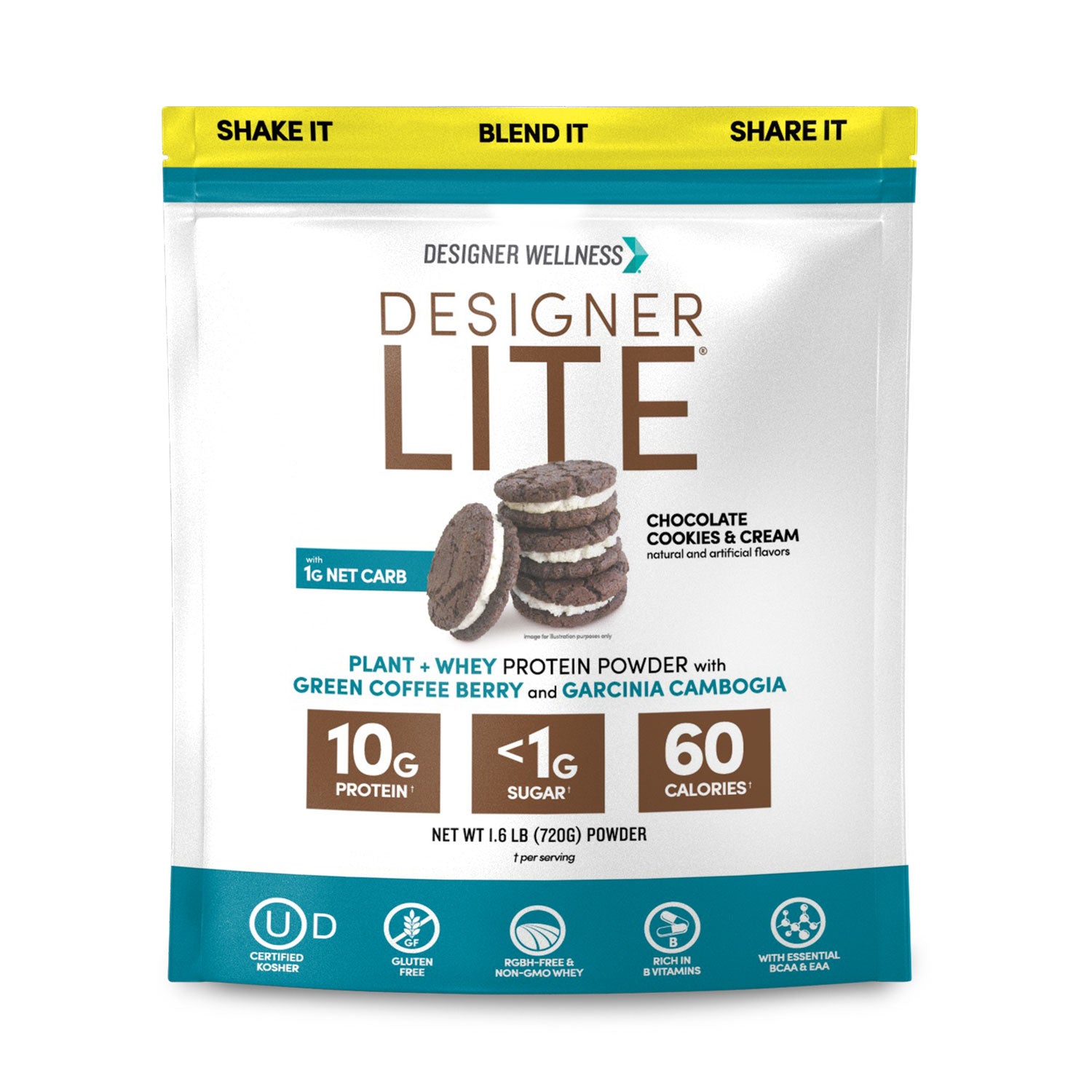 Image of Designer Lite Cookies and Cream 1.6 lb | Designer Protein®