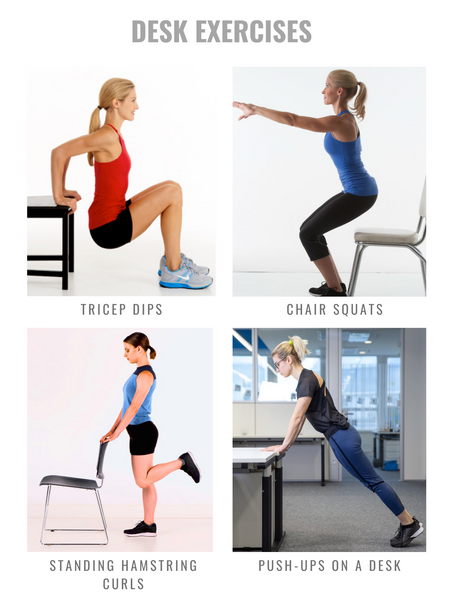 Desk exercises for strength and mobility