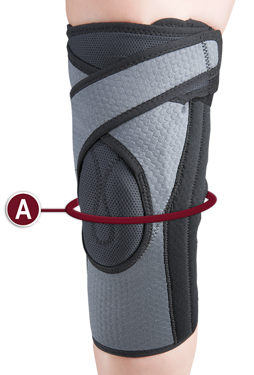 KNEE SUPPORT MEASURING LOCATION
