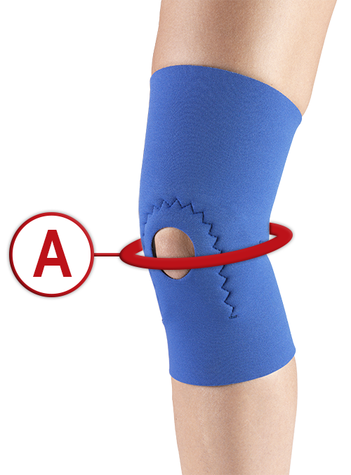 KNEE WRAP MEASUREMENT LOCATION