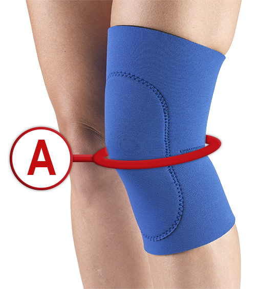 OTC Neoprene Knee Support - Oval Pad, Blue, Small