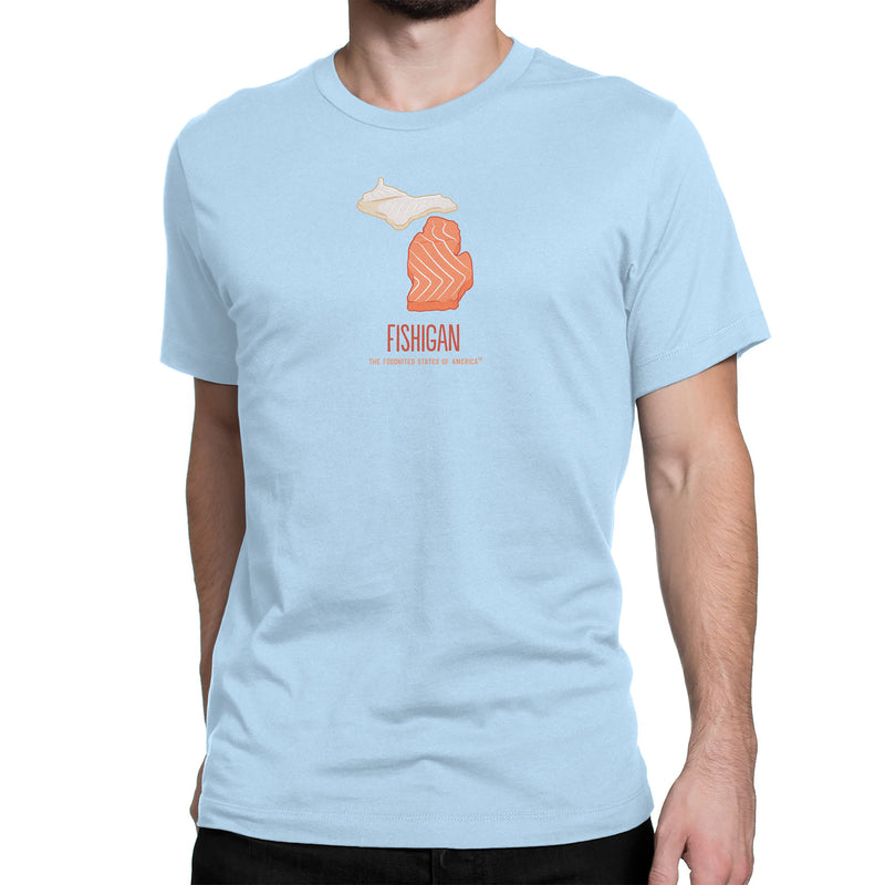 Fishigan T-shirt, Men's/Unisex – The Foodnited States