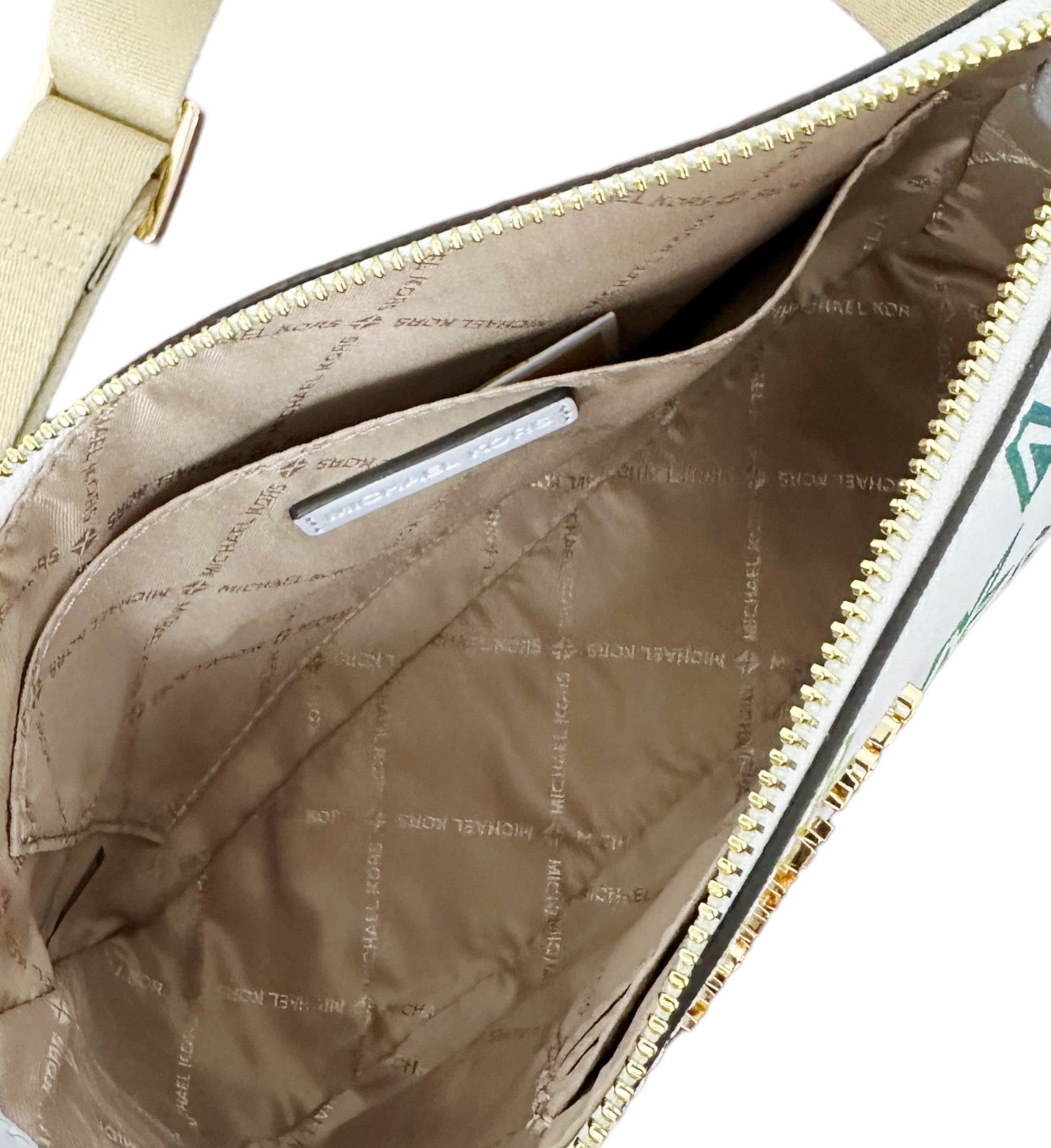 Michael Kors Jet Set Small Crossbody Bag Tech Attached MK Powder Blush, - Michael  Kors bag JET SET - Pink Handle/Strap, Gold Hardware, Powder Blush Signature  Exterior