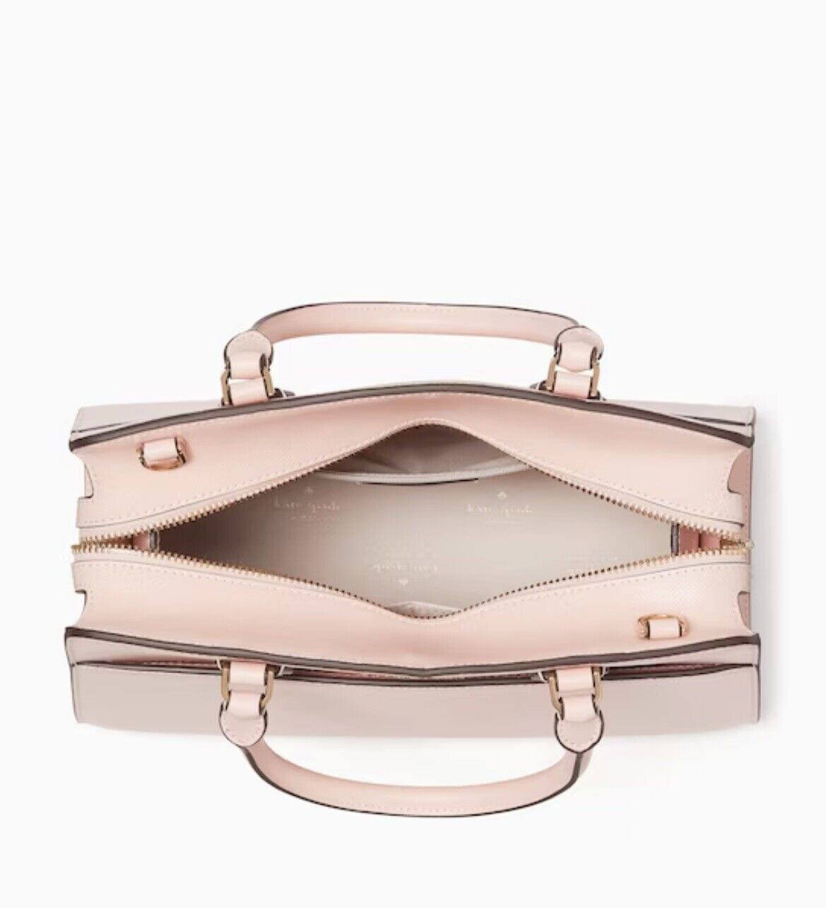 Kate Spade New York Madison Small Satchel Handbag Crossbody (Conch Pink)