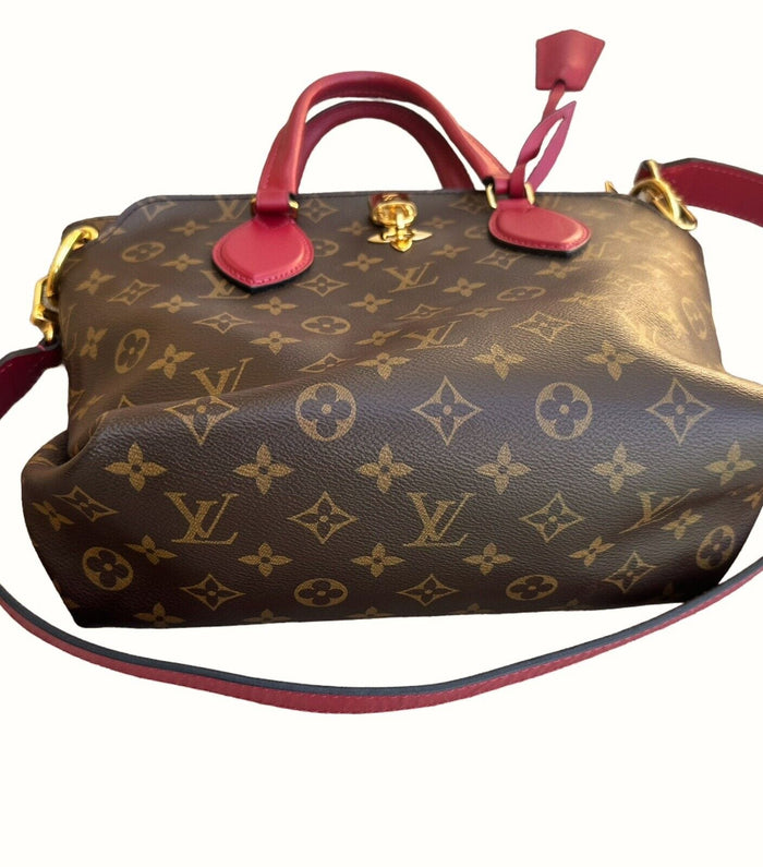 lv brown flower