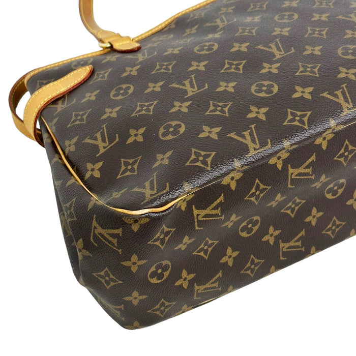 Louis Vuitton Monogram Batignolles Horizontal Shoulder Bag Medium Tote Brown