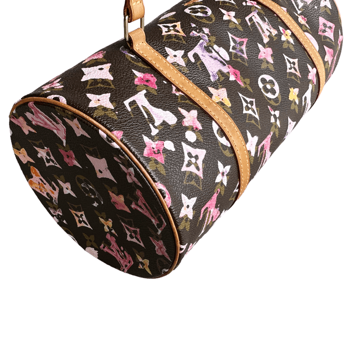 Louis Vuitton Brown And Pink Watercolor Monogram Aquarelle Coated