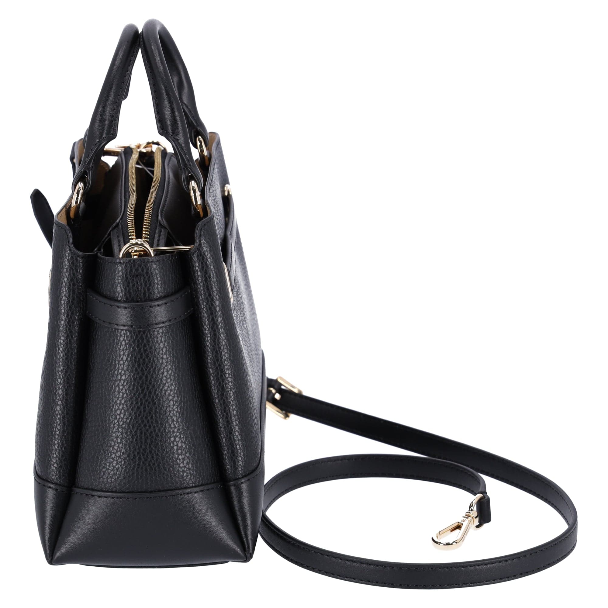 Reed Medium Two-Tone Pebbled Leather Bucket Bag