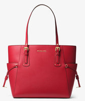 TORY BURCH ROBINSON MINI DOUBLE ZIP SAFFIANO TOTE-KIR ROYALE (RED) $475  NWT-MINT