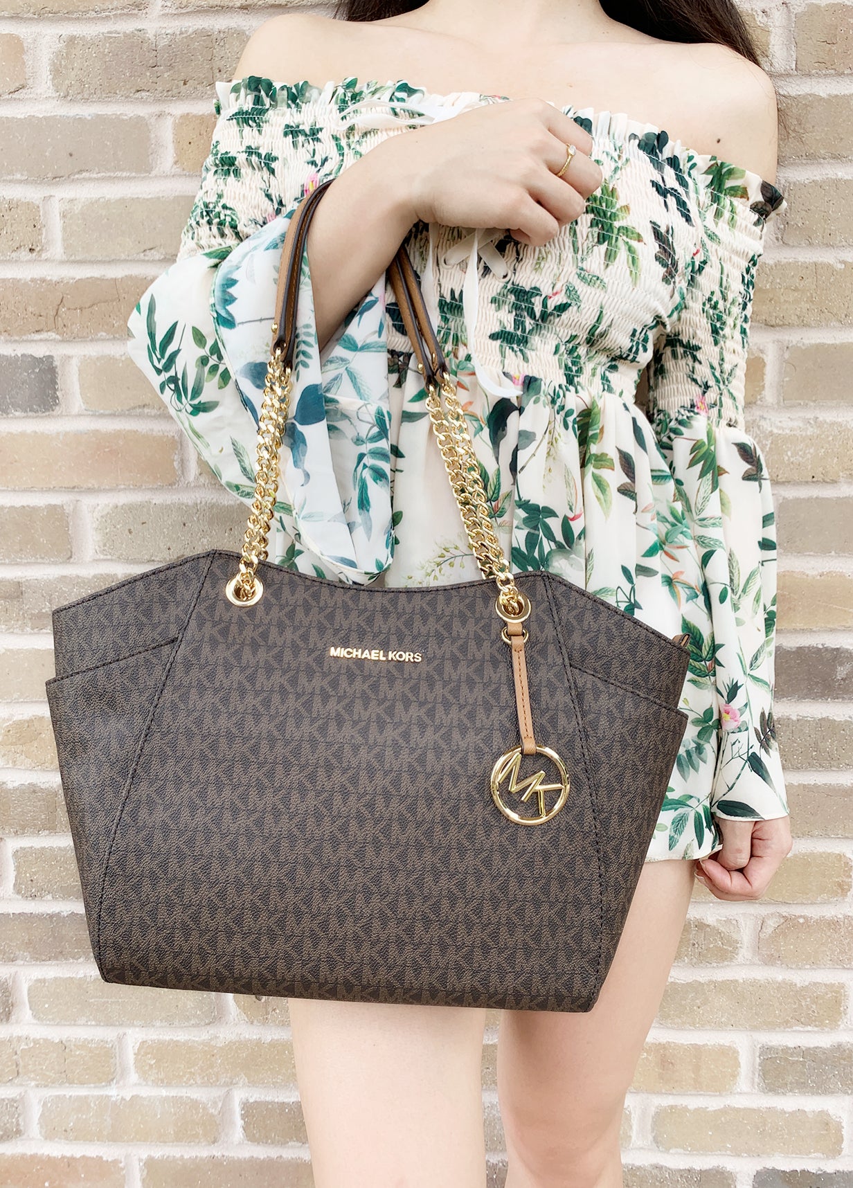 mk bag with chain