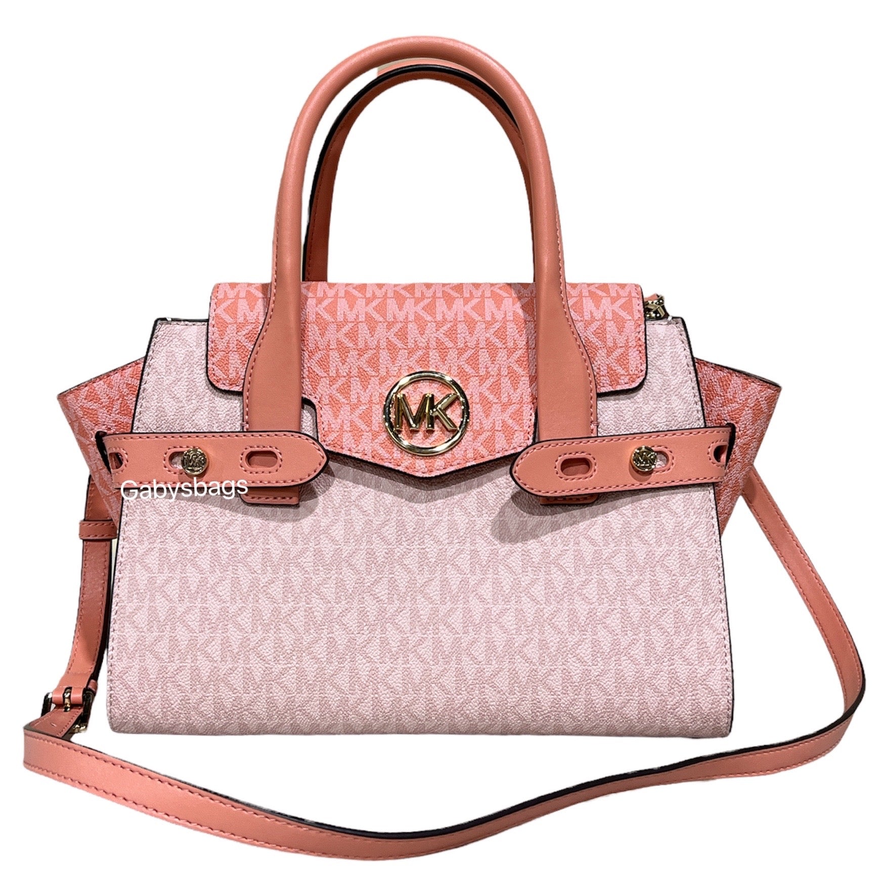 Michael Kors Carmen Small Flap Crossbody - Sherbert 196163079653