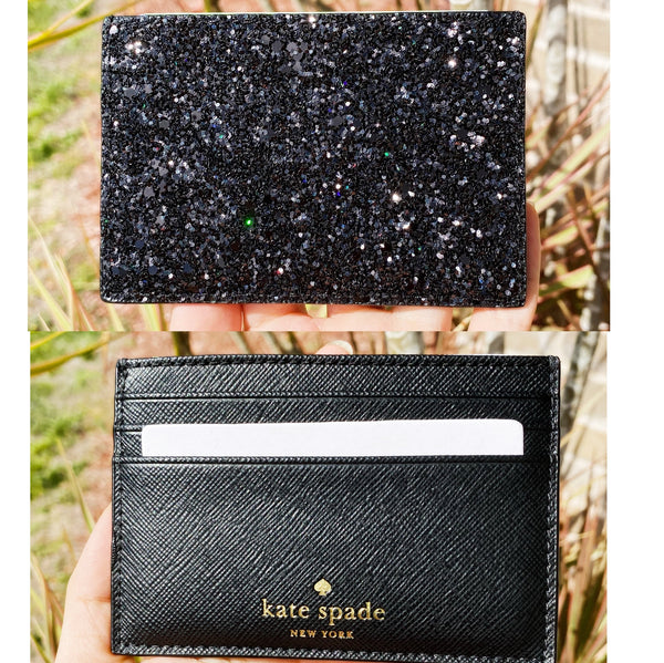 kate spade glitter keychain wallet