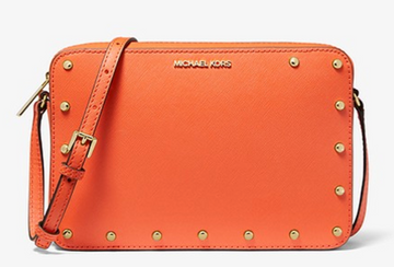 sandrine studded saffiano leather crossbody bag