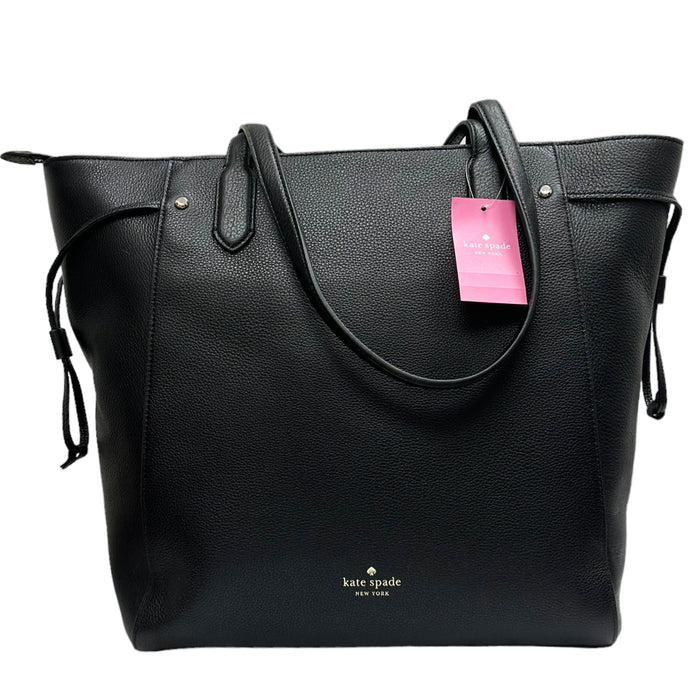 Kate Spade Marti Large Top Zip Tote Shoulder Bag Black Leather – Gaby's Bags