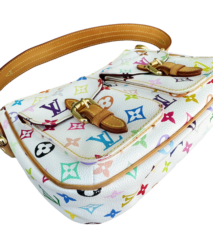 Louis Vuitton Monogram Multicolor Lodge PM Shoulder Bag M40053 White –  Gaby's Bags