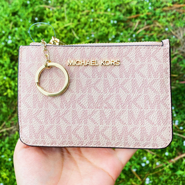 soft pink mk wallet