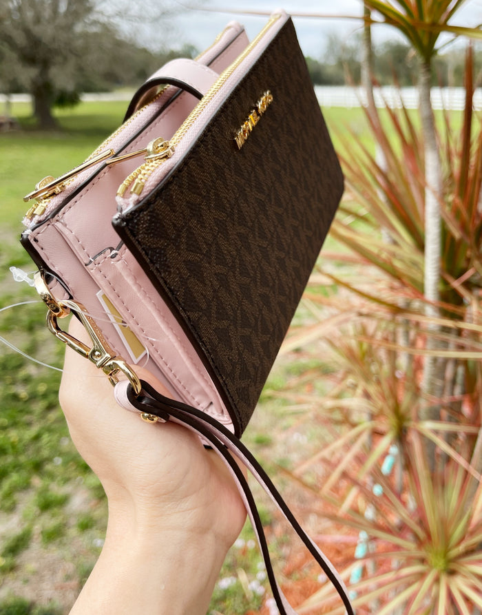 pochette michael kors marrone