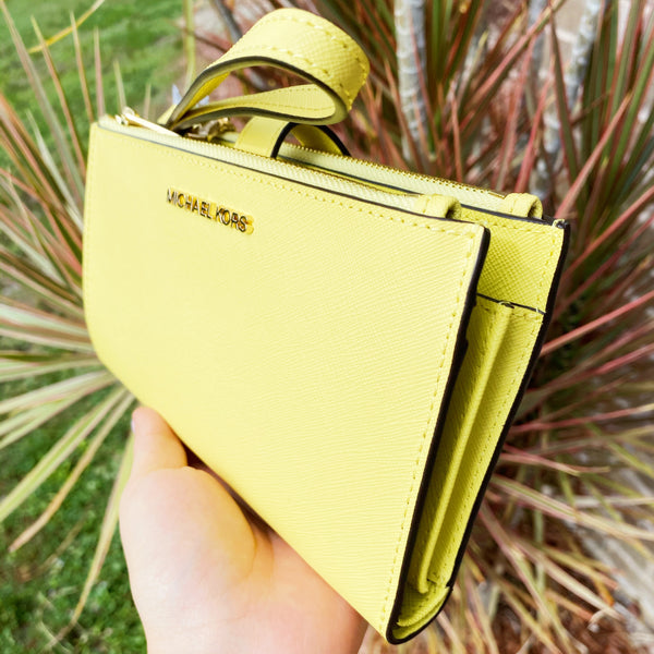 mk yellow wallet