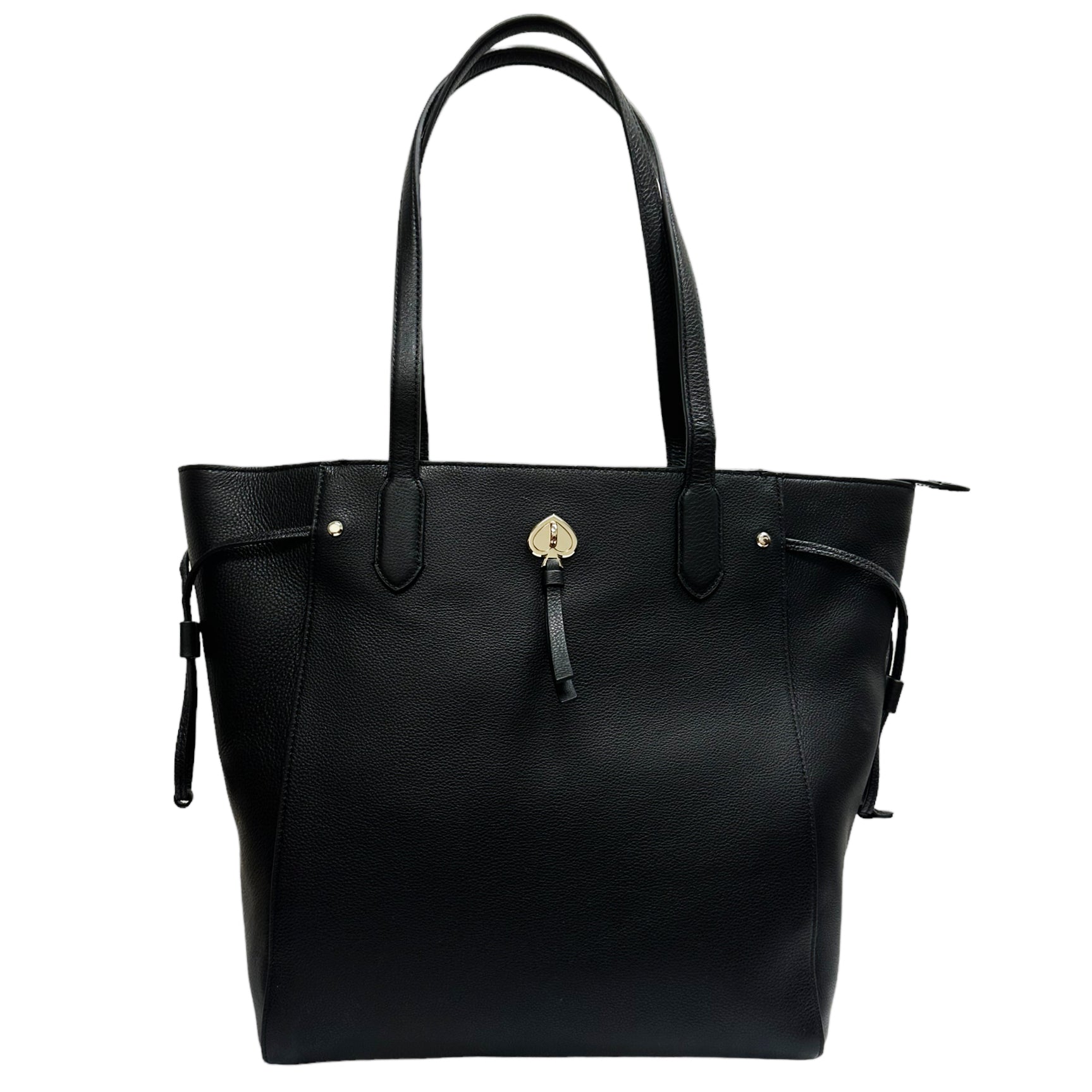 Kate Spade Marti Large Top Zip Tote Shoulder Bag Black Leather – Gaby's Bags