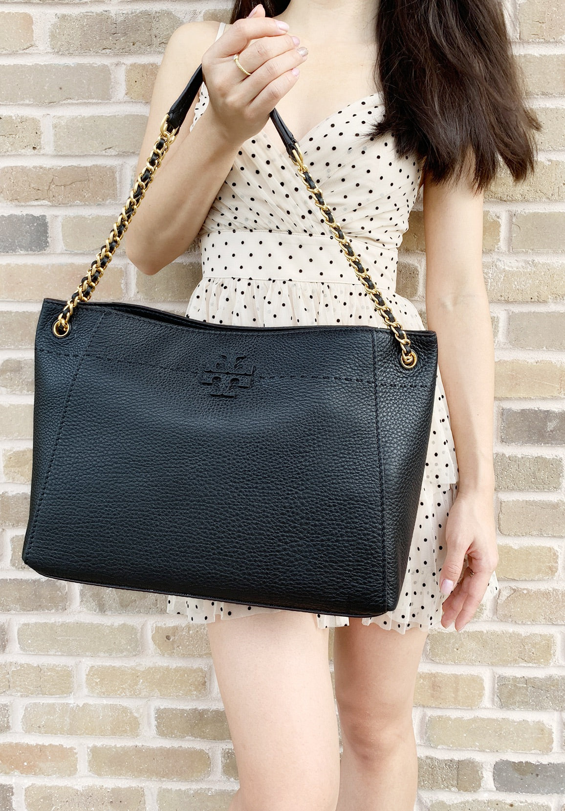 tory burch mcgraw tote black