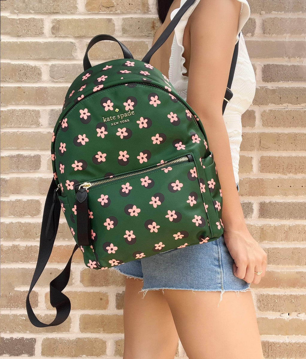 Kate Spade Chelsea Little Better Nylon Backpack Bico Green Multi  Daisy–Gaby's Bags
