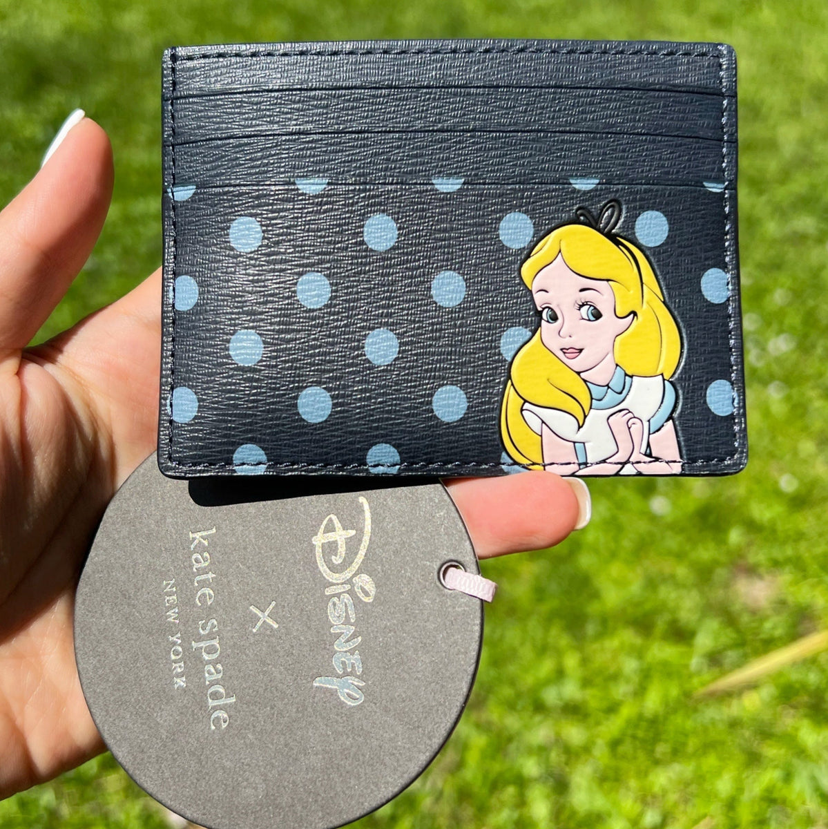 Kate Spade Disney Alice in Wonderland Small Card Case Credit Card  Hold–Gaby's Bags