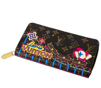 Louis Vuitton Long Zippy Wallet Vivienne Brown Monogram Holiday Giraffe