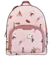 Michael Kors Milan Girls Jaycee Large Backpack School Bag Brown MK  Signature 196163436784